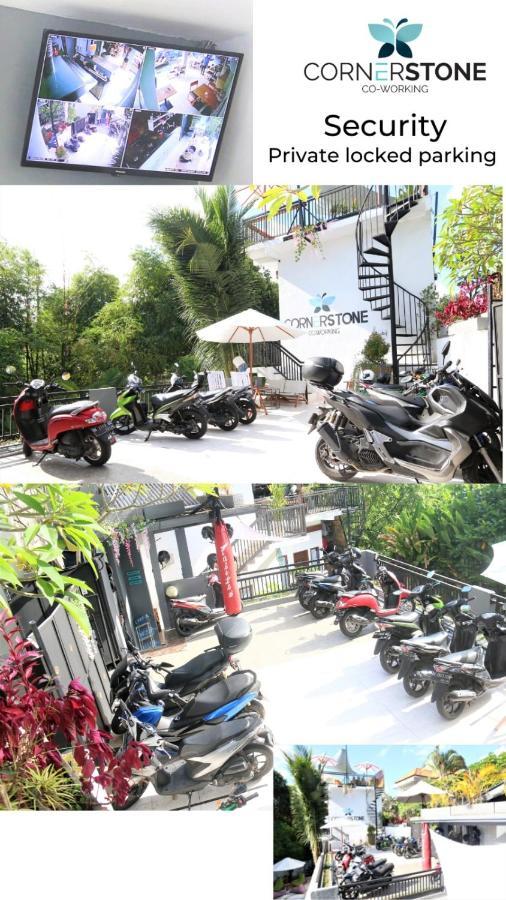 Hostel Cornerstone Bali Coworking Canggu Exterior foto