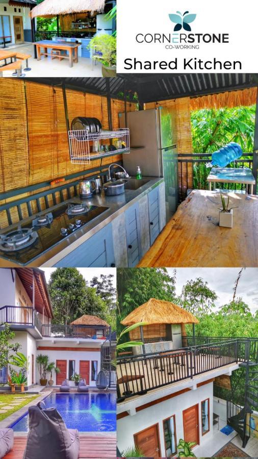 Hostel Cornerstone Bali Coworking Canggu Exterior foto